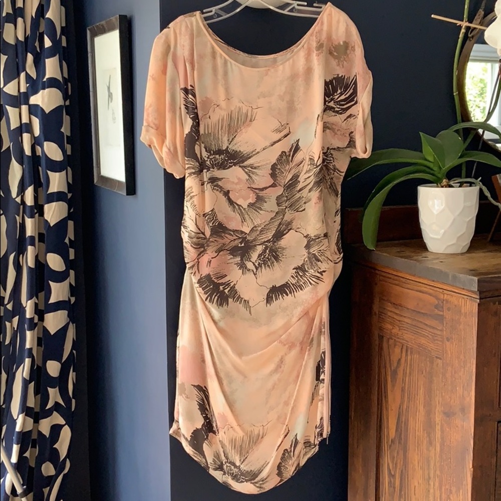 BGBG Silk Dress With Zipper Detail